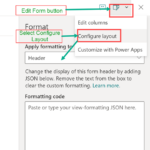 Customizing SharePoint List Add/Edit form layout using JSON