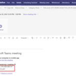 Where to find your Microsoft Teams meeting ID and passcode