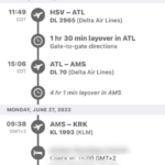 Travel Thursday: managing flight and calendar stuff